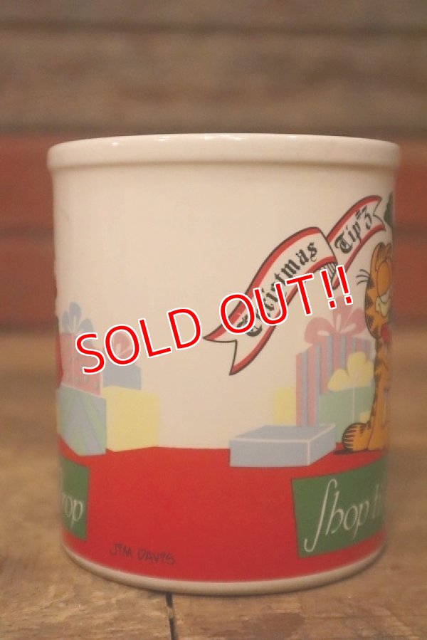 画像4: ct-230503-02 Garfield / ENESCO 1980's Ceramic Mug "Christmas"