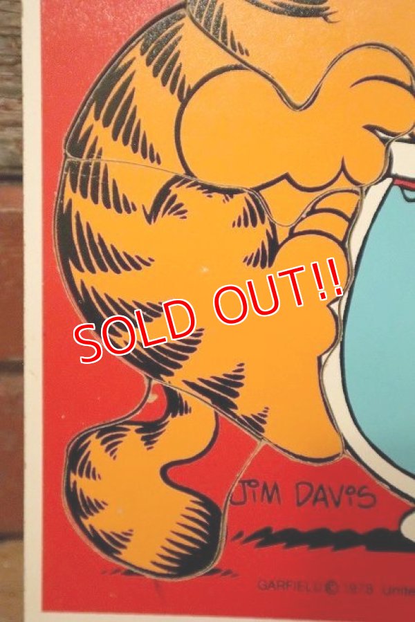 画像4: ct-230503-02 Garfield / Playskool 1970's Wood Frame Tray Puzzle