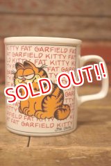 画像: ct-230503-02 Garfield / ENESCO 1980's Ceramic Mug "Fat Kitty Garfield "