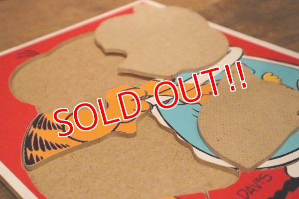 画像6: ct-230503-02 Garfield / Playskool 1970's Wood Frame Tray Puzzle