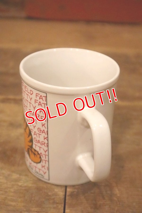 画像5: ct-230503-02 Garfield / ENESCO 1980's Ceramic Mug "Fat Kitty Garfield "