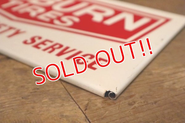 画像5: dp-230503-74 AUBURN TIRES / 1950's-1960's Metal Sign