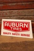 画像1: dp-230503-74 AUBURN TIRES / 1950's-1960's Metal Sign