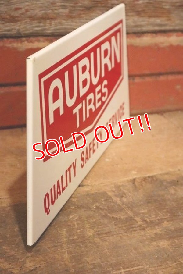 画像4: dp-230503-74 AUBURN TIRES / 1950's-1960's Metal Sign