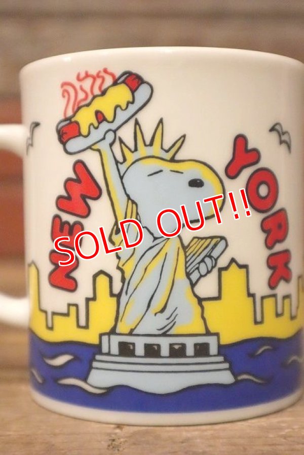 画像4: ct-230414-37 Snoopy / 1970's-1980's Ceramic Mug "NEW YORK"