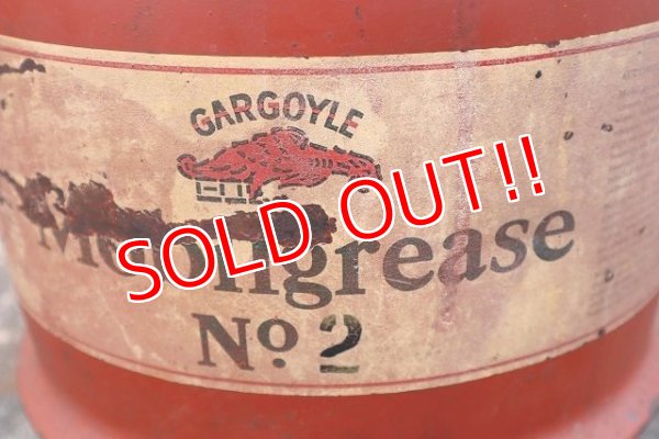 画像2: dp-230503-62 Mobilgrease GARGOYLE / 1930's Grease Can