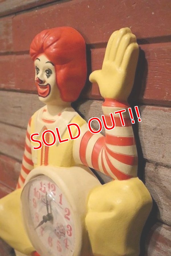 画像5: ct-230601-14 McDonald's / Ronald McDonald 1980's Wall Clock (A)