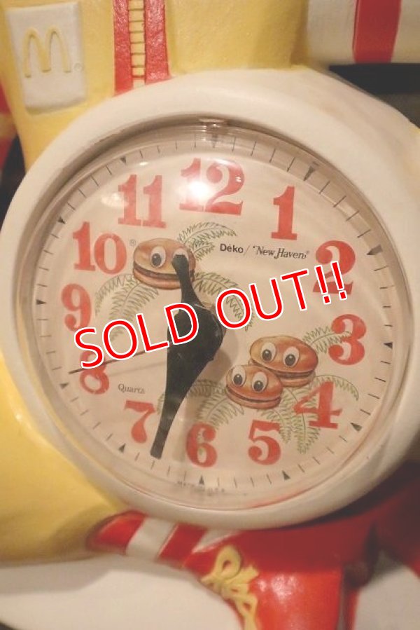 画像3: ct-230601-15 McDonald's / Ronald McDonald 1980's Wall Clock (B)