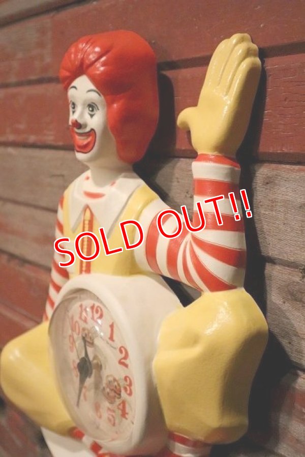 画像5: ct-230601-15 McDonald's / Ronald McDonald 1980's Wall Clock (B)