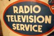 画像3: dp-230601-28 TUNG-SOL / RADIO TELEVISION SERVICE 1950's W-side Metal Sign