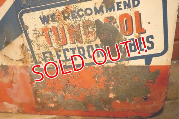 画像8: dp-230601-28 TUNG-SOL / RADIO TELEVISION SERVICE 1950's W-side Metal Sign