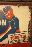画像2: dp-230601-28 TUNG-SOL / RADIO TELEVISION SERVICE 1950's W-side Metal Sign