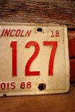 画像6: dp-230601-21 License Plate 1968 ILLINOIS "306 127" Set