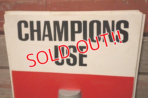 画像2: dp-230401-53 CHAMPION SPARK PLUGS / 1970's 3D Plastic Sign