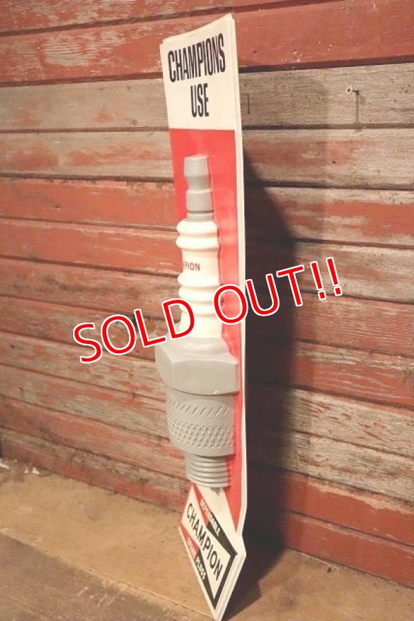 画像7: dp-230401-53 CHAMPION SPARK PLUGS / 1970's 3D Plastic Sign