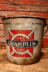 画像: dp-230601-59 CHAMPLIN MOTOR OIL / 1950's 25 POUNDS BUCKET