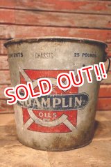 画像: dp-230601-59 CHAMPLIN MOTOR OIL / 1950's 25 POUNDS BUCKET