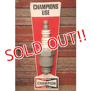 画像: dp-230401-53 CHAMPION SPARK PLUGS / 1970's 3D Plastic Sign