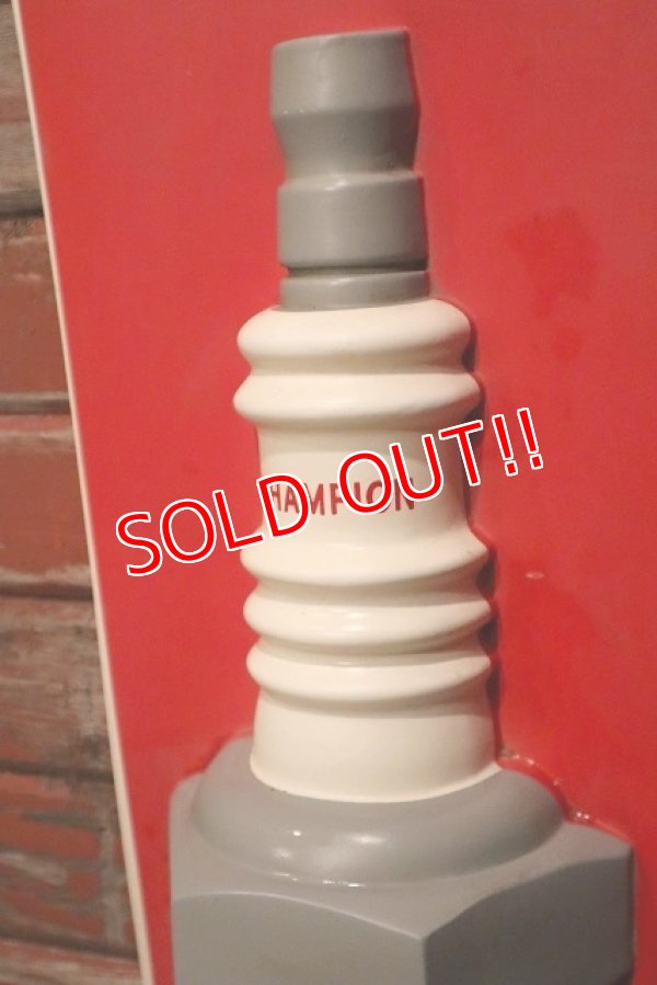 画像3: dp-230401-53 CHAMPION SPARK PLUGS / 1970's 3D Plastic Sign