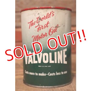 画像: dp-230608-14 VALVOLINE / 1940's-1950's One U.S. Quart Oil Can