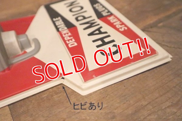 画像9: dp-230401-53 CHAMPION SPARK PLUGS / 1970's 3D Plastic Sign