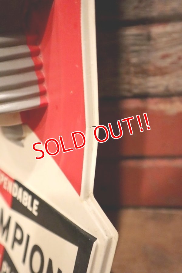 画像8: dp-230401-53 CHAMPION SPARK PLUGS / 1970's 3D Plastic Sign