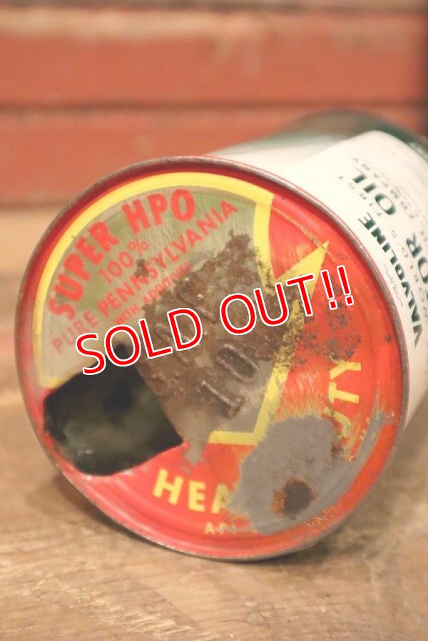 画像6: dp-230608-14 VALVOLINE / 1940's-1950's One U.S. Quart Oil Can