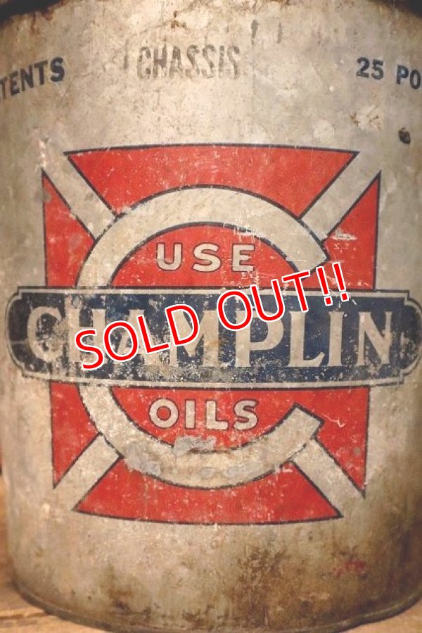画像2: dp-230601-59 CHAMPLIN MOTOR OIL / 1950's 25 POUNDS BUCKET