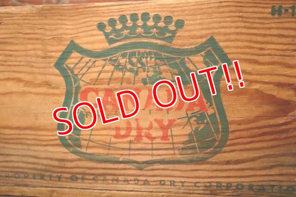 画像2: dp-230608-02 CANADA DRY / 1960's Wood Box