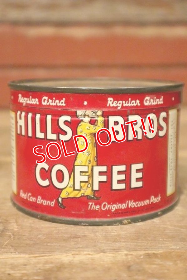 画像1: dp-230601-08 HILLS BROS COFFEE / Vintage Tin Can