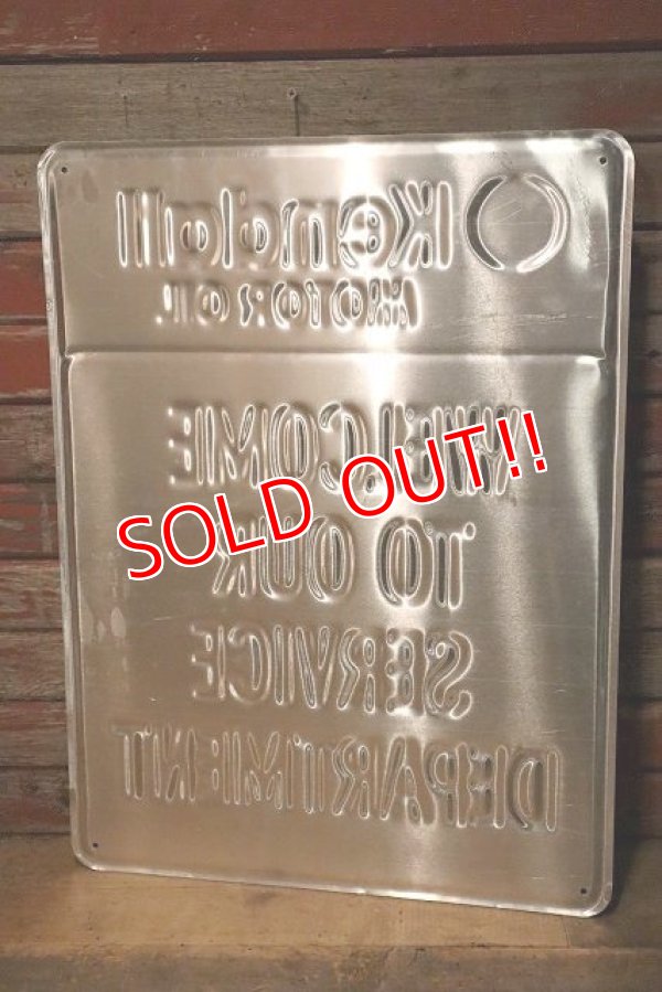 画像7: dp-230601-29 KENDALL /1980's Metal Sign "WELCOME TO OUR SERVICE DEPARTMENT"