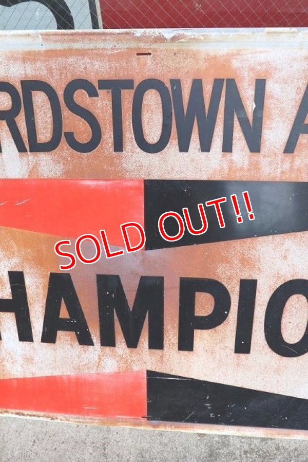 画像3: dp-230601-61 CHAMPION / 1970's Huge Metal Sign