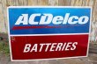 画像1: dp-230608-07 AC Delco / "BATTERIES" Metal Sign