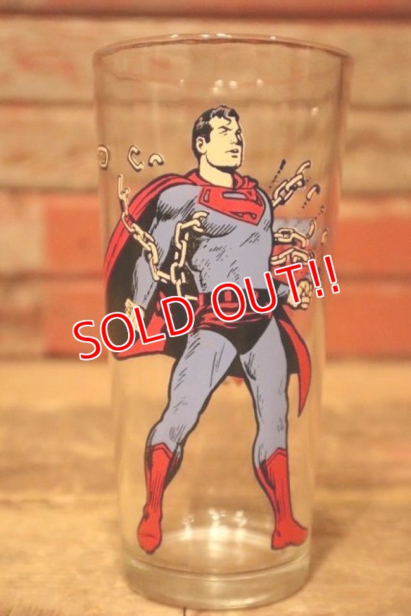 画像1: gs-230601-12 SUPERMAN / PEPSI 1978 Collector Series Glass