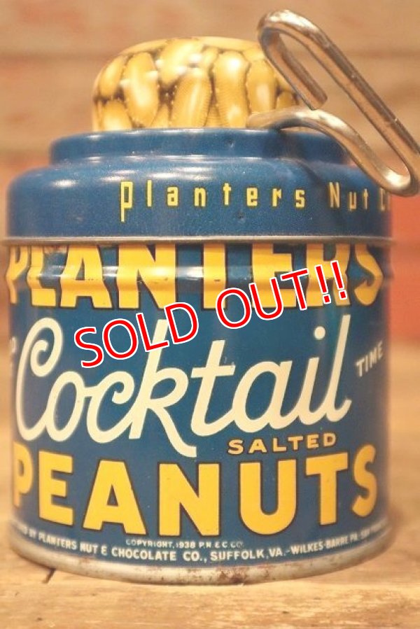 画像3: ct-230601-26 PLANTERS / MR.PEANUT 1940's-1950's Cocktail Peanuts Tin Can