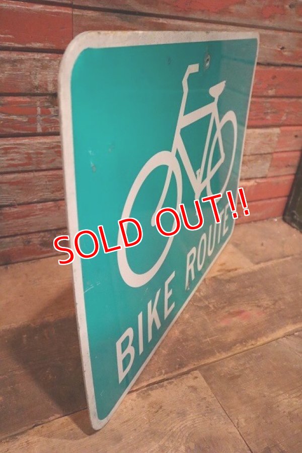 画像7: dp-230608-11 Road Sign "BIKE ROUTE"