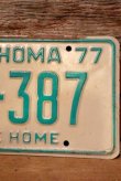 画像3: dp-230601-21 License Plate 1977 OKLAHOMA  "928-387"