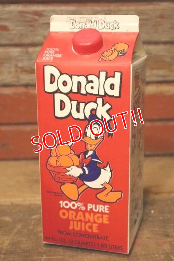 画像1: ct-230601-01 Donald Duck / 1980's〜 Orange Juice Pack