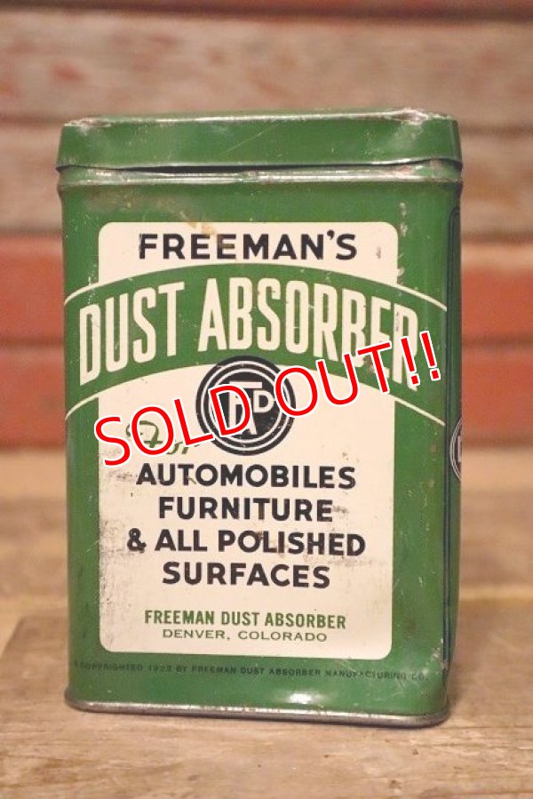 画像1: dp-230601-06 FREEMAN'S DUST ABSORBER POLISH CLOTH / Vintage Tin Can