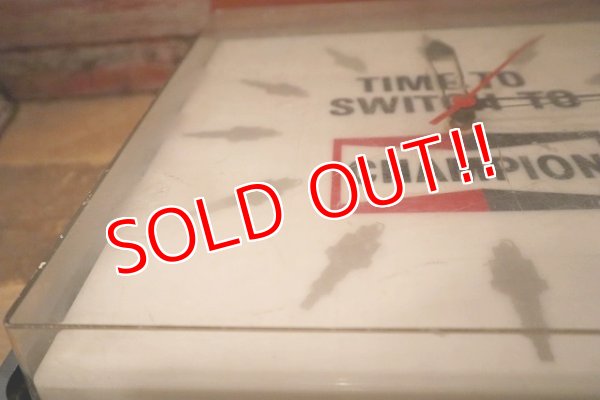 画像8: dp-230608-03 CHAMPION / 1960's-1970's Lighted Clock