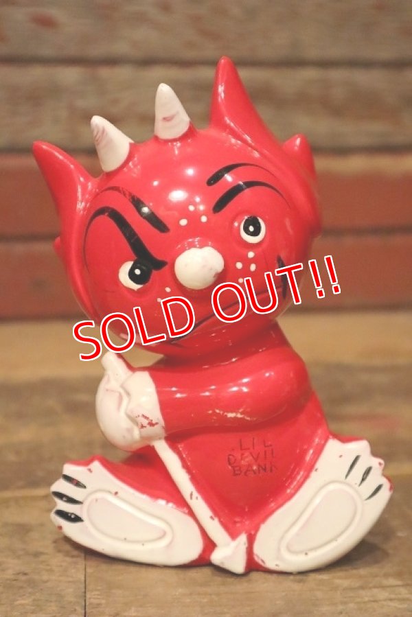 画像1: ct-230701-04 RED DEVIL / 1960's-1970's Coin Bank