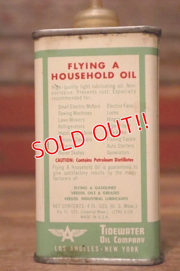 画像3: dp-230724-42 FLYING A / 1950's HOUSEHOLD OIL Handy Can
