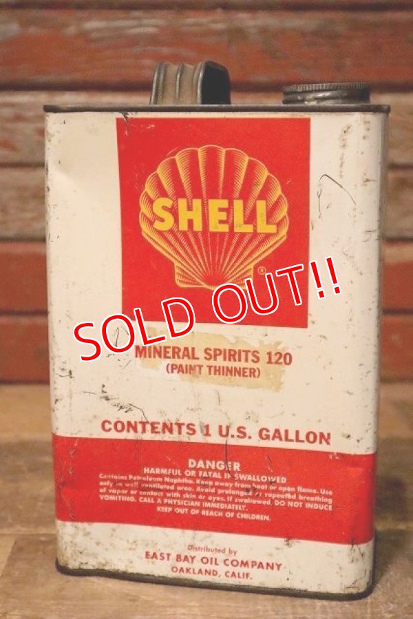 画像1: dp-230724-35 SHELL / 1960's 1 U.S. Gallon Oil Can