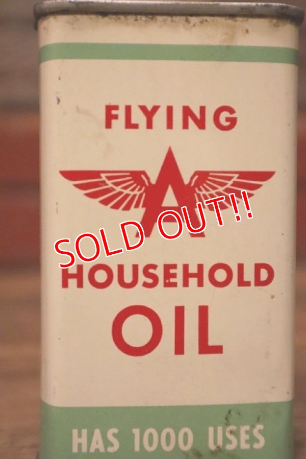 画像2: dp-230724-42 FLYING A / 1950's HOUSEHOLD OIL Handy Can
