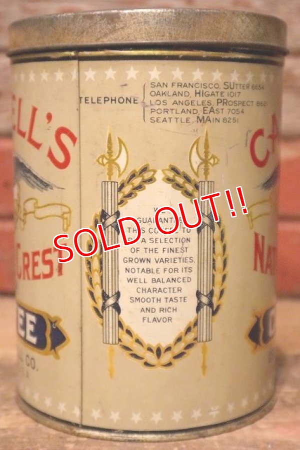 画像4: dp-230724-29 CASWELL'S NATIONAL CREST COFFEE / Vintage Tin Can