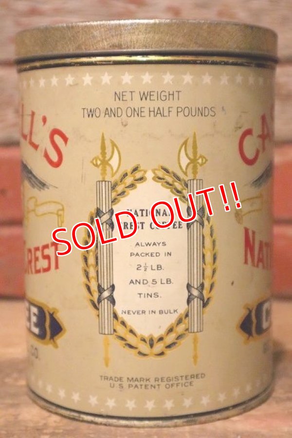 画像5: dp-230724-29 CASWELL'S NATIONAL CREST COFFEE / Vintage Tin Can