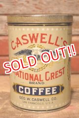 画像: dp-230724-29 CASWELL'S NATIONAL CREST COFFEE / Vintage Tin Can