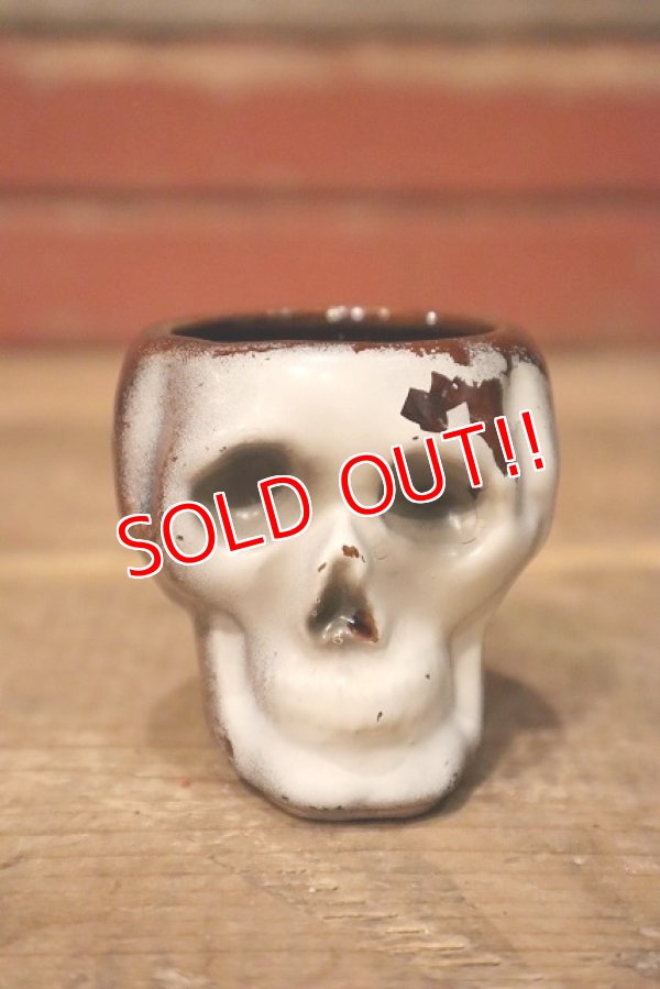 画像1: dp-230724-07 1950's-1960's Skull Shot Glass