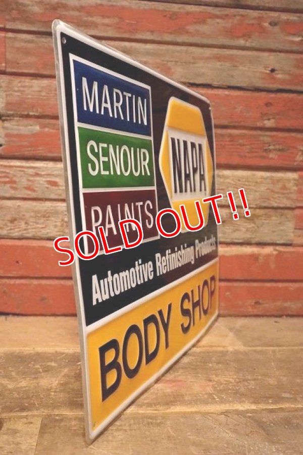 画像7: dp-230724-10 NAPA BODY SHOP / Embossed Metal Sign