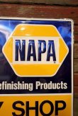 画像2: dp-230724-10 NAPA BODY SHOP / Embossed Metal Sign